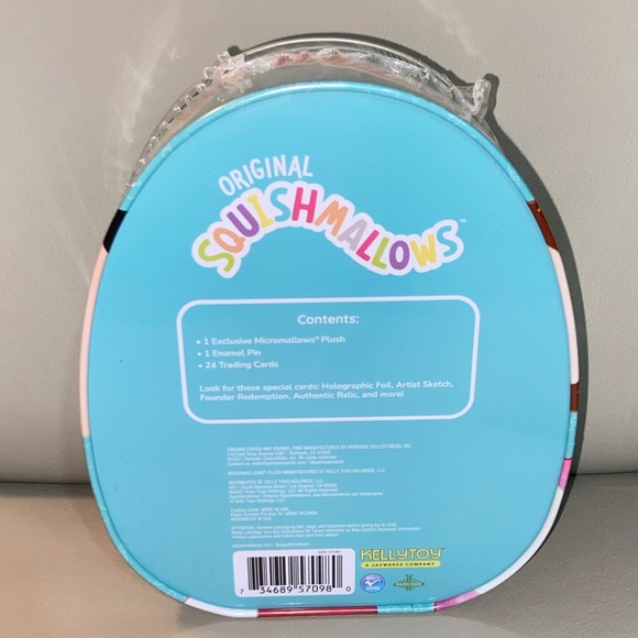 Squishmallows Official Kellytoy Collector's Tin Pineapple Trading Card - Picture 4 of 5